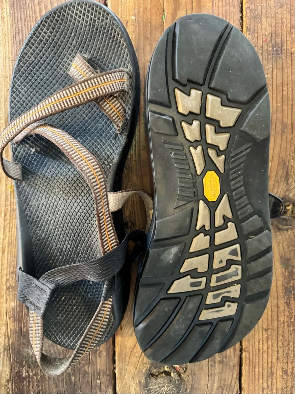Men’s Yellow and Brown Chacos